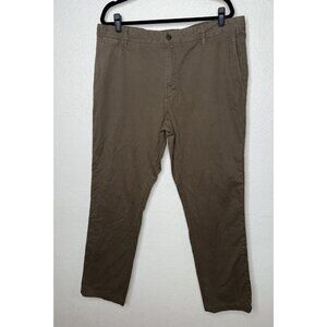 Taylor Stitch Mens 38x32 The Foundation Pant Organic Cotton Brown B1